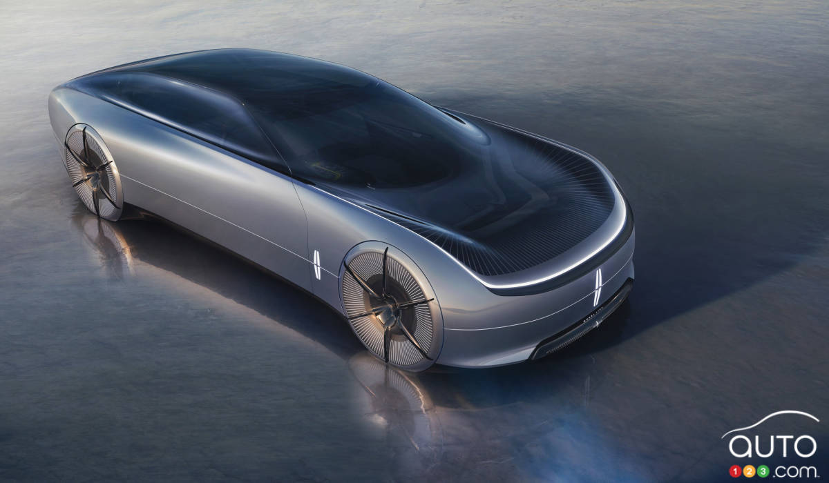 Le concept Model L100 de Lincoln, trois quarts avant